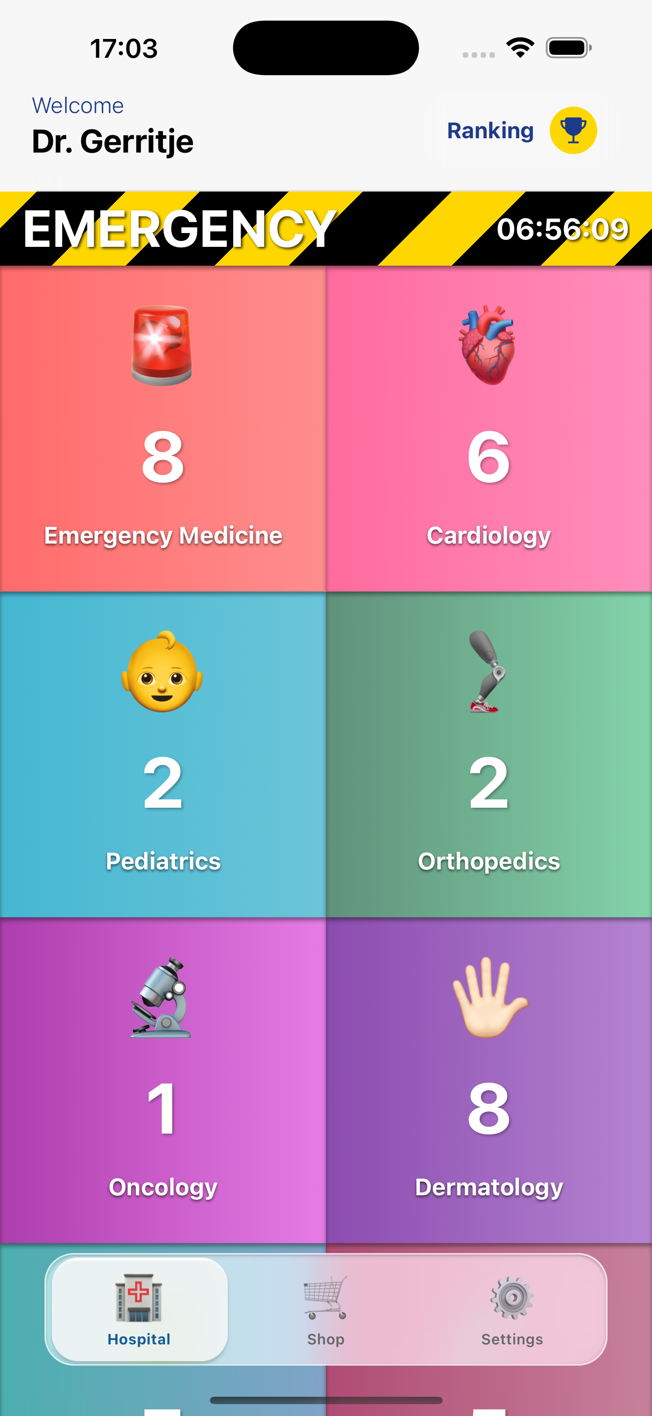 Guess the Diagnose App Screenshot